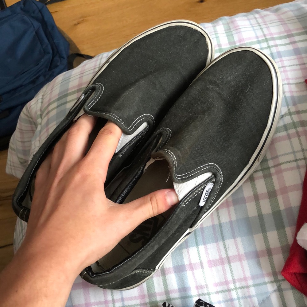 black slip on vans